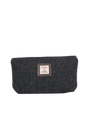 Harris Tweed Cosmetic Bag - A0239 (Brown Leather)