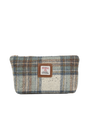 Harris Tweed Cosmetic Bag - A0259 (Tan Leather)