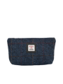 Harris Tweed Cosmetic Bag - A0260 (Black Leather)