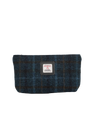 Harris Tweed Cosmetic Bag - A0262 (Black Leather)