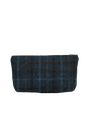 Harris Tweed Cosmetic Bag - A0262 (Black Leather)