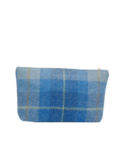 Harris Tweed Cosmetic Bag - A069 (Black Leather)