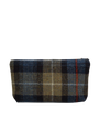 Harris Tweed Cosmetic Bag A072 (Black Leather)