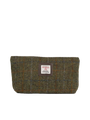 Harris Tweed Cosmetic Bag - HB103 (Brown Leather)