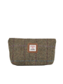 Harris Tweed Cosmetic Bag - HB162 (Tan Leather)