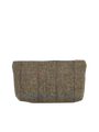 Harris Tweed Cosmetic Bag - HB162 (Tan Leather)