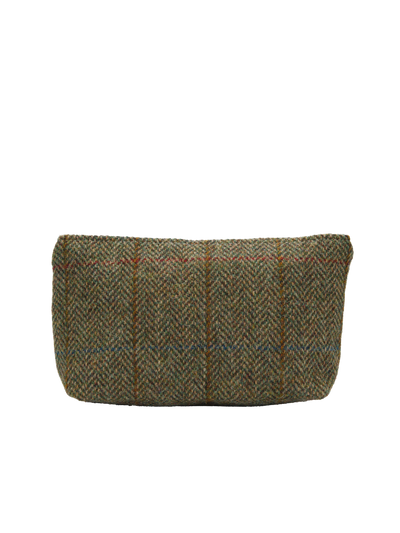 Harris Tweed Cosmetic Bag - HB55 (Tan Leather)