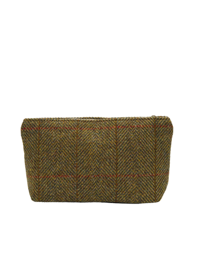 Harris Tweed Cosmetic Bag - HB67 (Tan Leather)