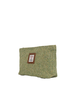 Harris Tweed Cosmetic Bag - NHB1 (Tan Leather)