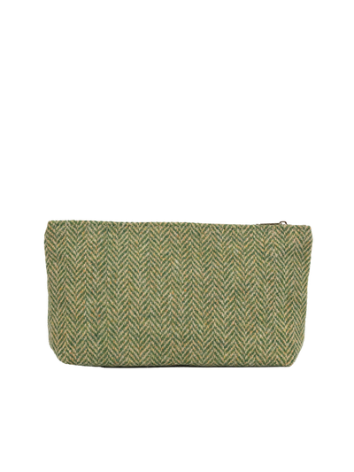 Harris Tweed Cosmetic Bag - NHB1 (Tan Leather)