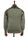 Mens Crofter 1/4 Zip Jumper Sage Green