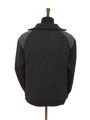 Mens Crofter 1/4 Zip Jumper - Charcoal