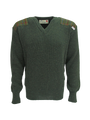Drover V-Neck Jumper Moss Green