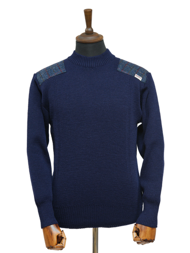 Drover Crew Neck Jumper - Navy