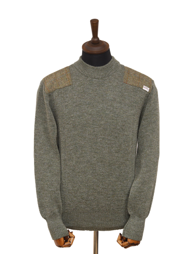 Drover Crew Neck Jumper Sage Green