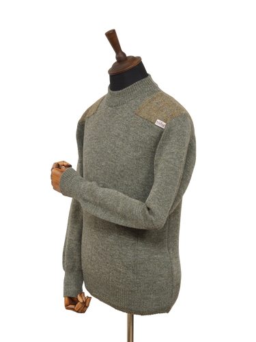 Drover Crew Neck Jumper Sage Green