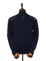 Drover V-Neck Jumper Navy