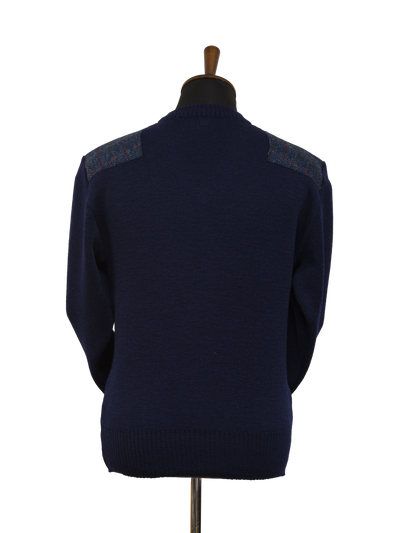 Drover V-Neck Jumper Navy