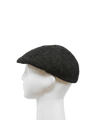Harris Tweed Duck Bill Cap - Plain Charcoal 302 (HW)