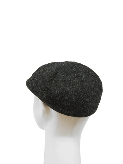 Harris Tweed Duck Bill Cap - Plain Charcoal 302 (HW)