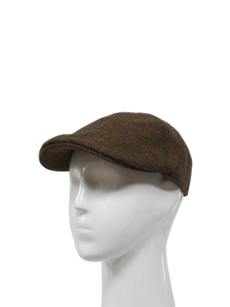 Harris Tweed Mallaig Duck Bill Cap - Brown Mix (HH)
