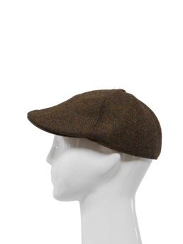 Harris Tweed Mallaig Duck Bill Cap - Brown Mix (HH)