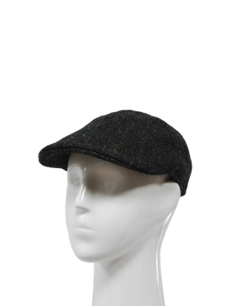 Harris Tweed Duck Bill Cap - Dark Charcoal (HH)