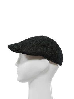 Harris Tweed Duck Bill Cap - Dark Charcoal (HH)