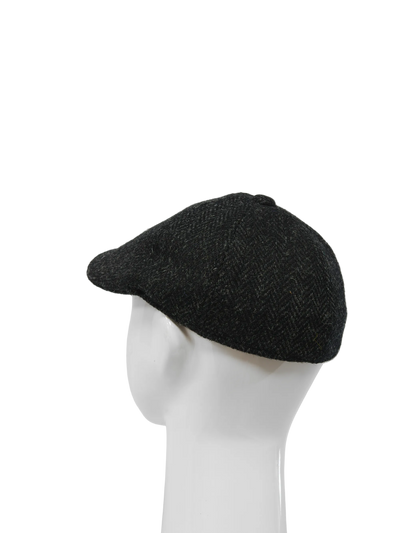 Harris Tweed Duck Bill Cap - Dark Charcoal (HH)