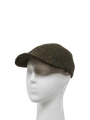 Harris Tweed Duck Bill Cap - Forest Green Herringbone (HH)
