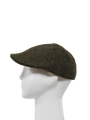 Harris Tweed Duck Bill Cap - Forest Green Herringbone (HH)