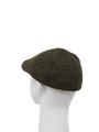 Harris Tweed Duck Bill Cap - Forest Green Herringbone (HH)
