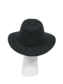 Harris Tweed Fedora Hat - Black Herringbone