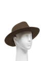 Harris Tweed Fedora Hat - Brown Mix