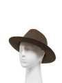 Harris Tweed Fedora Hat - Brown Mix
