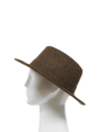 Harris Tweed Fedora Hat - Brown Mix
