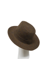 Harris Tweed Fedora Hat - Brown Mix