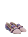 Harris Tweed Fiona Shoe - Pink Blue