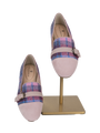 Harris Tweed Fiona Shoe - Pink Blue