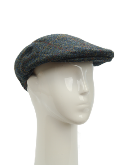 Harris Tweed Flat Cap Blue Multi (FW2018)