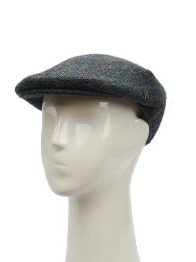 Harris Tweed Flat Cap Blue Multi (FW2018)