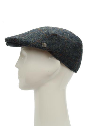 Harris Tweed Flat Cap Blue Multi (FW2018)