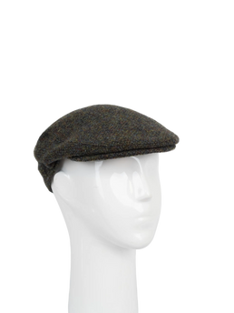 Harris Tweed Flat Cap - Forest Green Herringbone (FW2016)