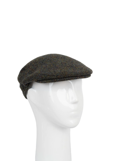Harris Tweed Flat Cap - Forest Green Herringbone (FW2016)