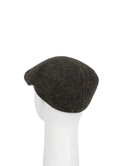 Harris Tweed Flat Cap - Forest Green Herringbone (FW2016)