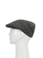 Harris Tweed Flat Cap - Grey HB w/OC (PJ)