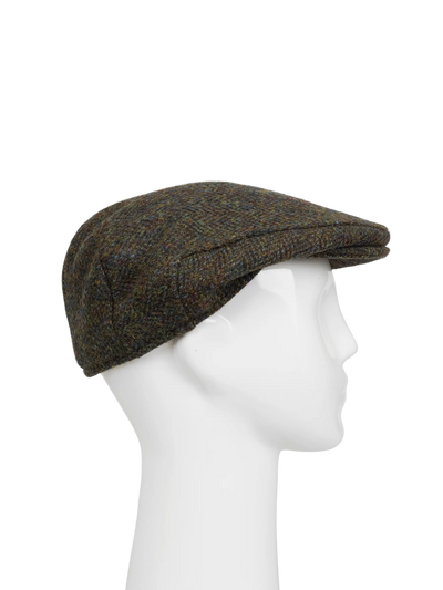Harris Tweed Flat Cap - HB160 Forest Green (HW)