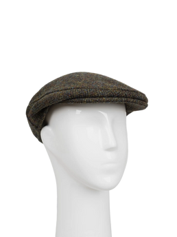 Harris Tweed Flat Cap - HB160 Forest Green (HW)