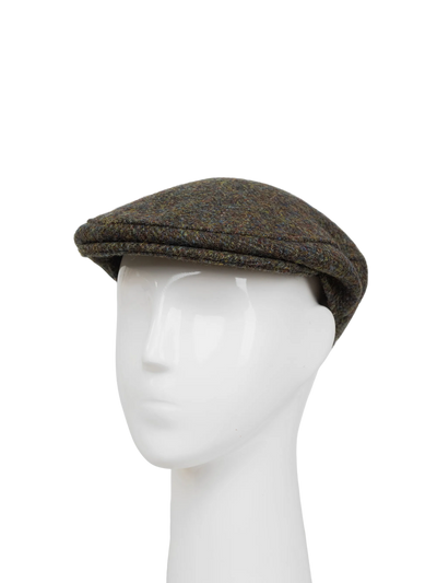 Harris Tweed Flat Cap - HB160 Forest Green (HW)