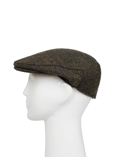 Harris Tweed Flat Cap - HB160 Forest Green (HW)